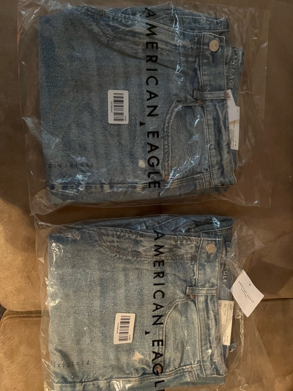 American Eagle Size 16 Long- Strigid Ripped Highest Waist baggy straight SOLD